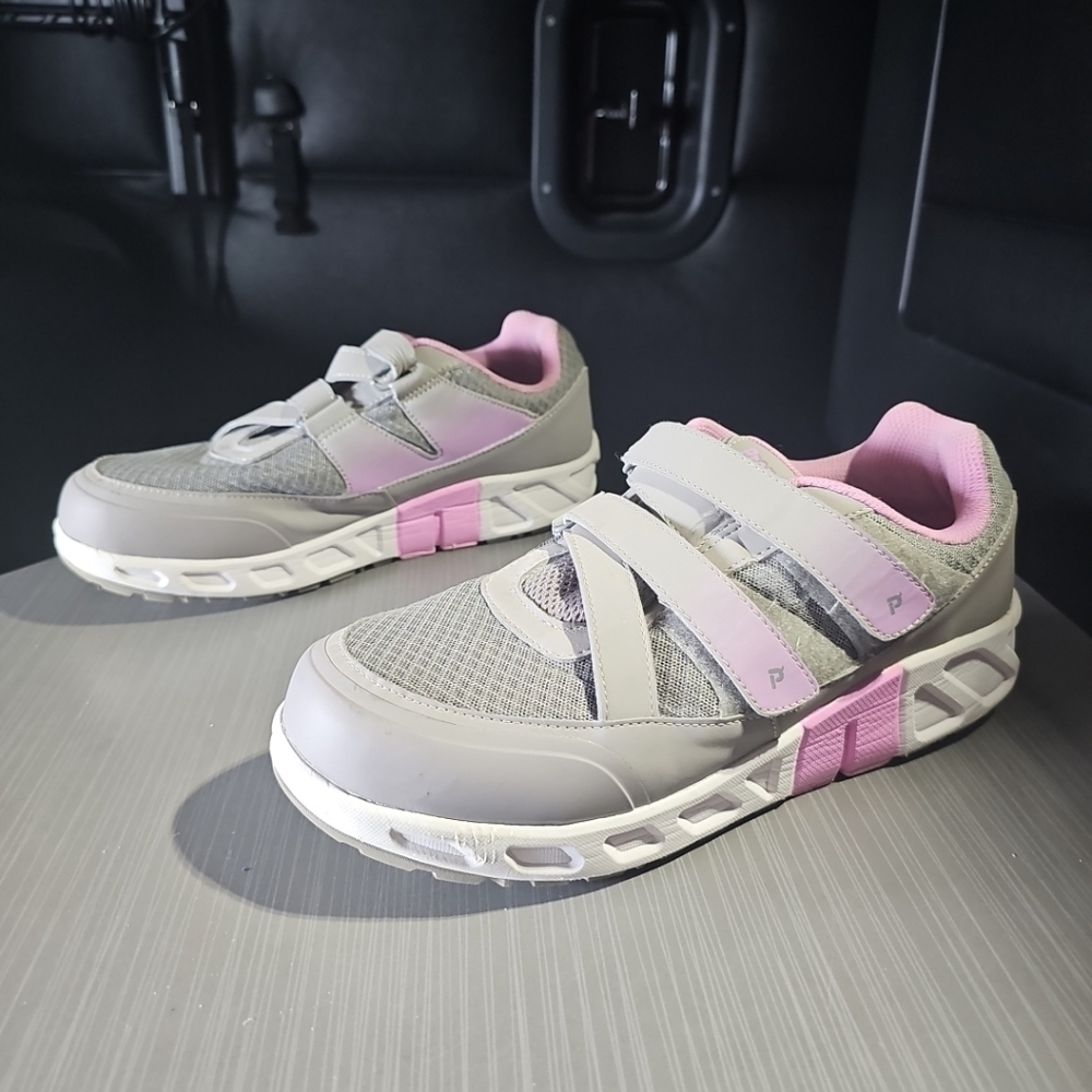 Propet Matilda Strap WAA123M Gray Pink Sneakers, Women's Size 11XX(4E) PreOwned